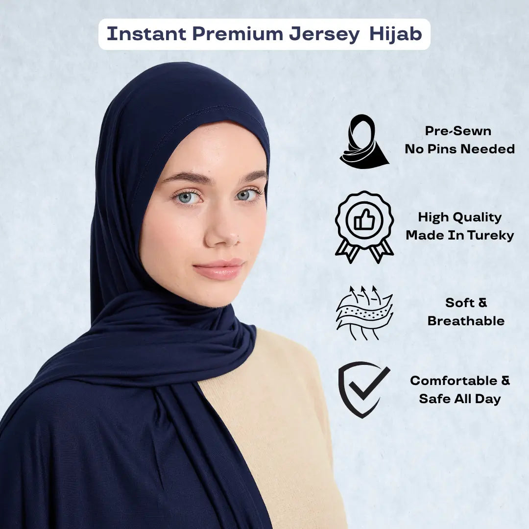 Comfortable, effortless, stylish, breathable, versatile Instant Premium Jersy Hijab