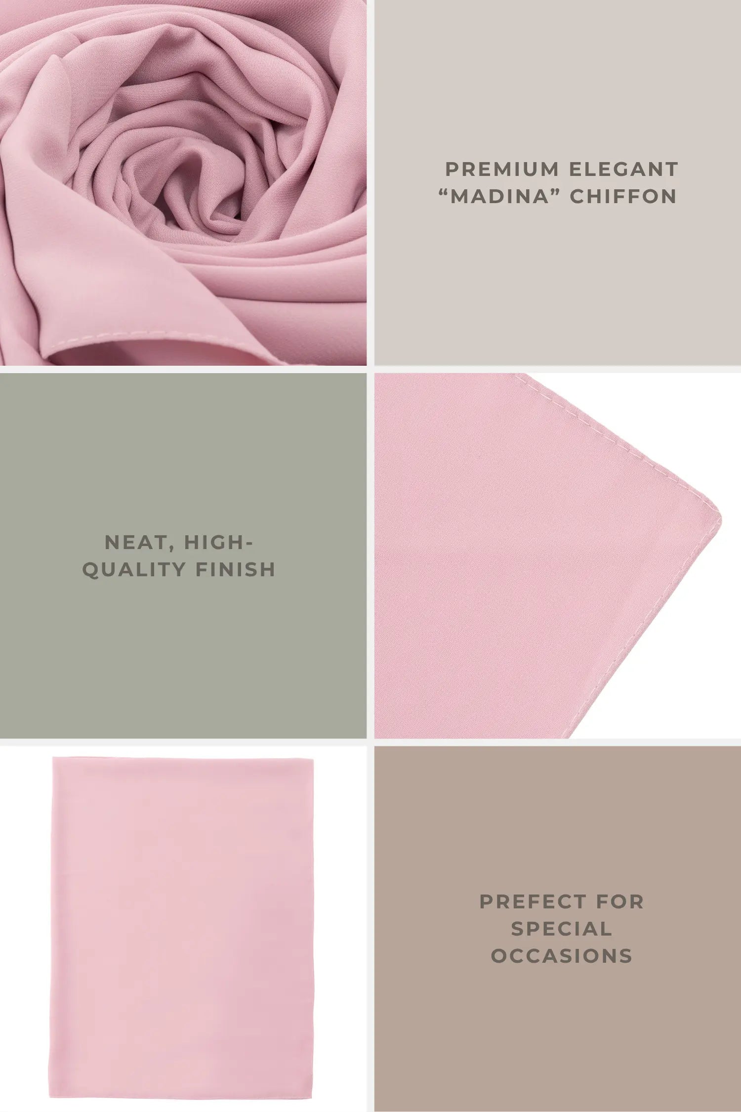 Lüks Şifon Şal (Madina)