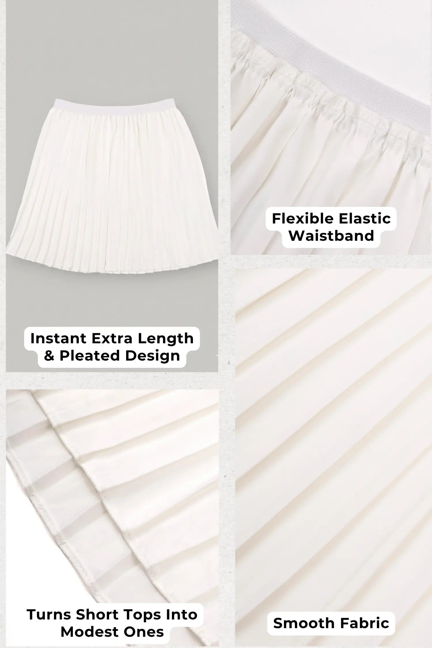 Pleated Shirt Extender